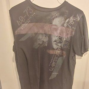 Marc ECKO T-Shirt Primarily Black, Medium in Size with Beautiful Artwork